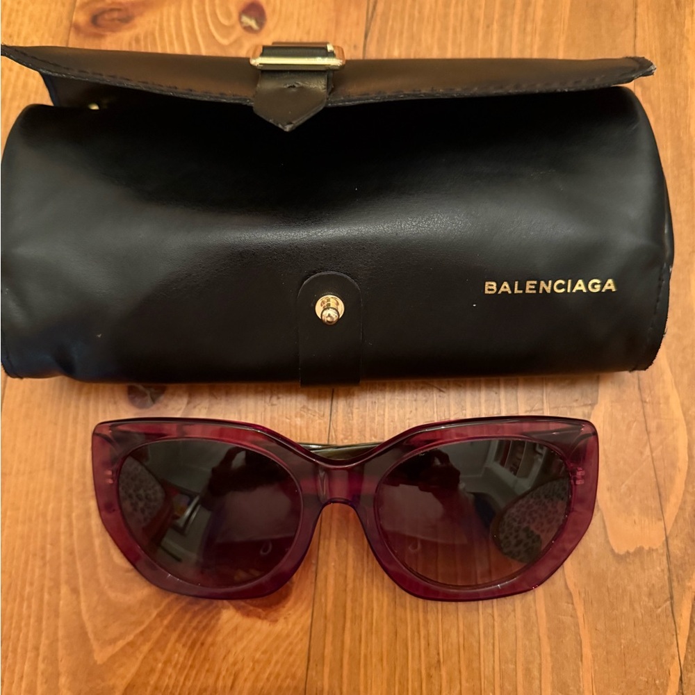 Balenciaga Women's Sunglasses in Rich Purple